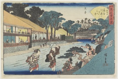 O_giya a O_ji, c. 1835-1842 da Utagawa Hiroshige