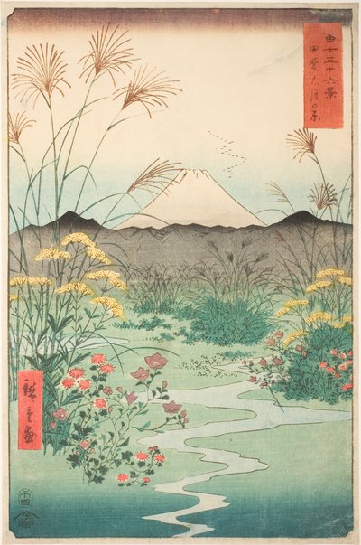 Pianura di Otsuki nella provincia di Kai (Kai Otsuki no hara), dalla serie 