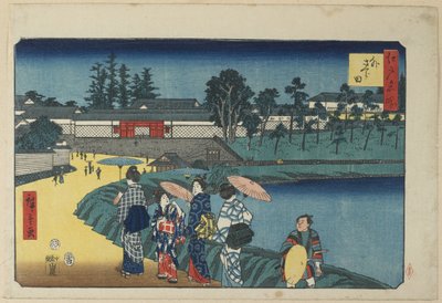 Sakurada esterna, aprile 1854 da Utagawa Hiroshige