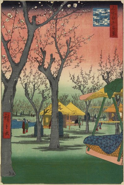 Giardino di prugne a Kamata, febbraio 1857 da Utagawa Hiroshige