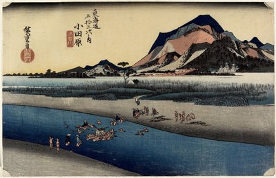 Fiume Sakawa, Odawara, c. 1833 da Utagawa Hiroshige