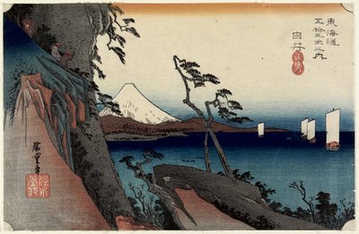 Passo di Satta, Yui, c. 1833 da Utagawa Hiroshige