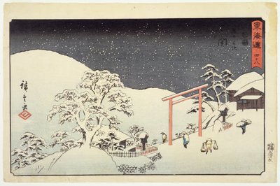 Seki, da Reisho Tokaido, 1850 da Utagawa Hiroshige