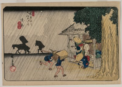 Suhara, dalla serie Sessantanove Stazioni del Kisokaido da Utagawa Hiroshige
