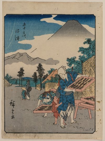 Le cinquantatré stazioni del Tokaido: Numazu da Utagawa Hiroshige