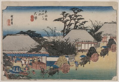 Le cinquantatré stazioni del Tokaido: Otsu da Utagawa Hiroshige