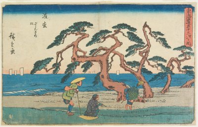 Il campo di pini a Hamamatsu da Utagawa Hiroshige