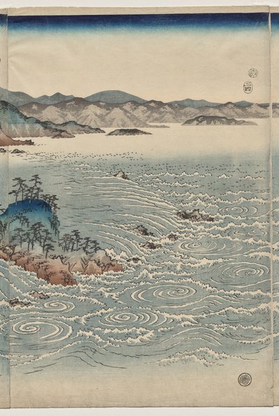 I vortici di Awa da Utagawa Hiroshige