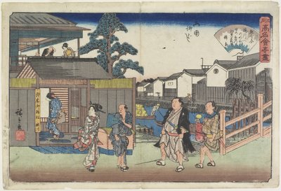 Umegawa a Yanagibashi in Ryo_goku, c. 1835-1842 da Utagawa Hiroshige