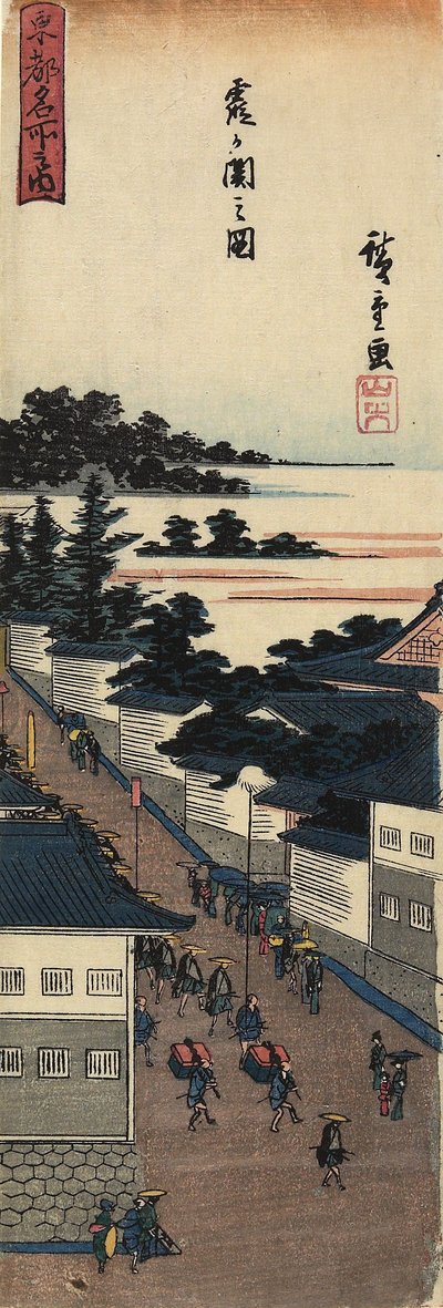 Vista di Kasumigaseki da Utagawa Hiroshige