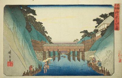Vista di Ochanomizu, dalla serie "Luoghi famosi della capitale orientale" da Utagawa Hiroshige
