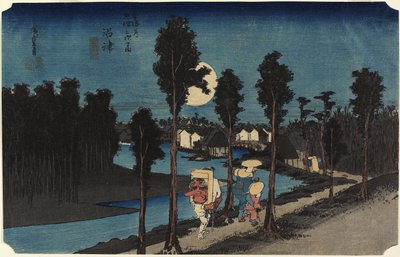 Scena invernale, Mamamatsu, c. 1833 da Utagawa Hiroshige
