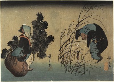 Donna e tasso da Utagawa Hiroshige
