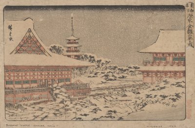 Fiera di Fine Anno al Tempio di Kinryuzan da Utagawa Hiroshige