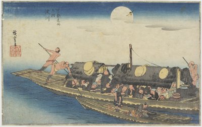 Fiume Yodo, c. 1834 da Utagawa Hiroshige