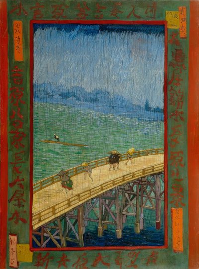 van Gogh dopo Hiroshige, Ponte nella pioggia da Utagawa Hiroshige