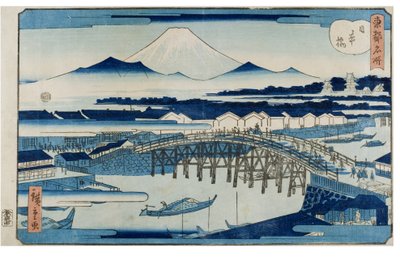 Nihonbashi dalla serie Luoghi famosi della Capitale Orientale da Utagawa II Hiroshige