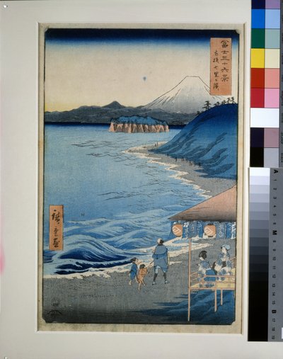 Spiaggia delle sette miglia nella provincia di Sagami da Utagawa II Hiroshige