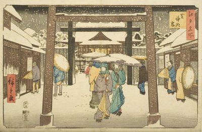 Santuario Shinmei a Shiba da Utagawa II Hiroshige
