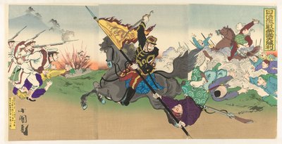 La grande vittoria imperiale della Prima Guerra Sino-Giapponese da Utagawa Kokunimasa