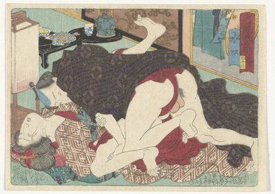 La stazione di sosta Minakuchi da Utagawa Kunisada (I) (attributed to)