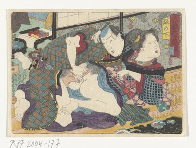 La stazione di Sakanoshita (serie De erotische weg naar de hoofdstad) da Utagawa Kunisada (I) (attributed to)