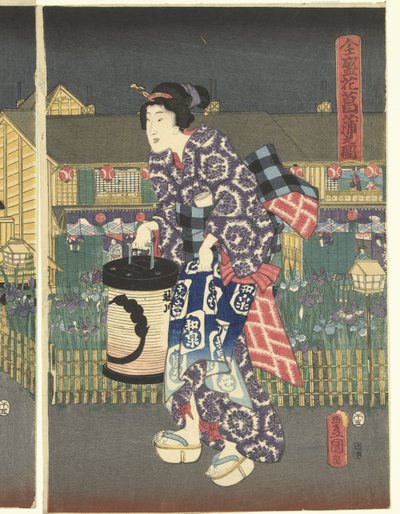 Iris in piena fioritura da Utagawa Kunisada (I)