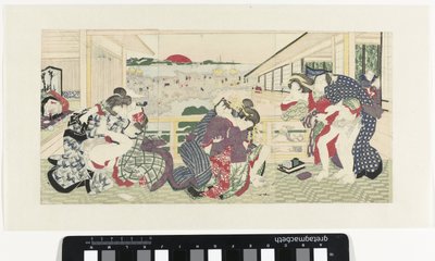 Coppie innamorate sulla veranda da Utagawa Kunisada (I)