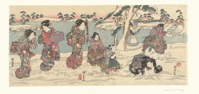 Lancio di palle di neve da Utagawa Kunisada (I)