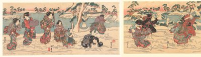 Lancio di palle di neve da Utagawa Kunisada (I)