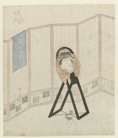 Specchio presso il paravento da Utagawa Kunisada (I)