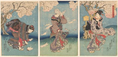 Giornata tempestosa sul fiume Sumida da Utagawa Kunisada (I)