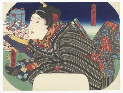 Donna con anfore da Utagawa Kunisada (I)