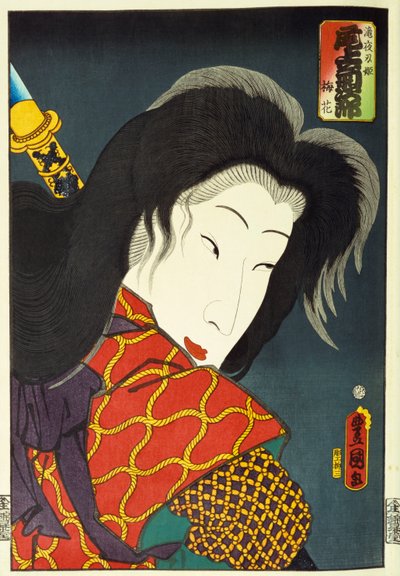 Dalla serie "Attori Famosi Passati e Presenti", c.1860-65 da Utagawa Kunisada