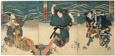 Scena teatrale, 1844 da Utagawa Kunisada