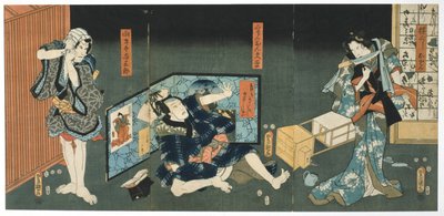 Scena Teatrale, 1844 da Utagawa Kunisada