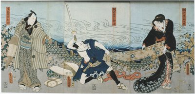 Scena teatrale, 1844 da Utagawa Kunisada