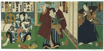 Scena teatrale, 1844 da Utagawa Kunisada