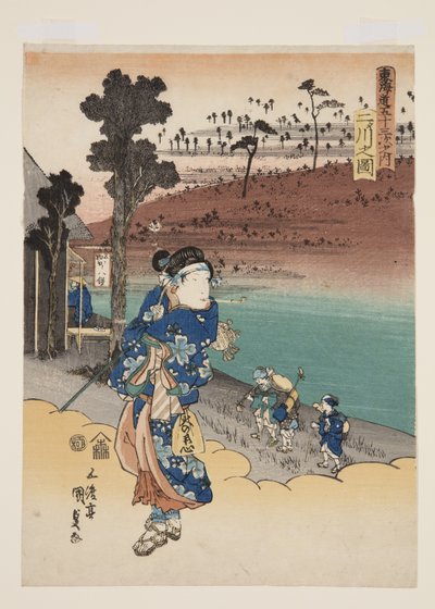 Veduta di Futakawa da Utagawa Kunisada