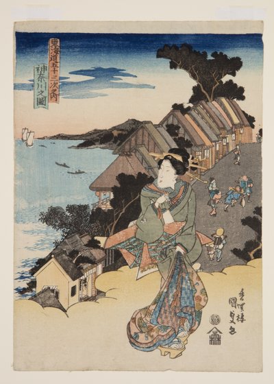 Vista di Kanagawa da Utagawa Kunisada