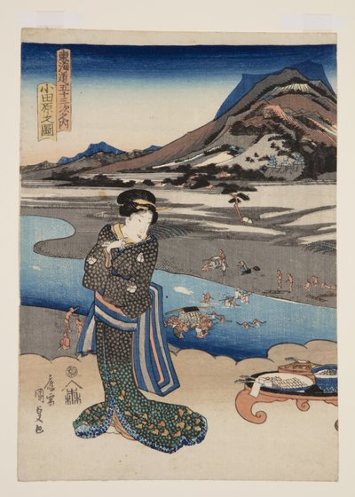 Veduta di Odawara da Utagawa Kunisada