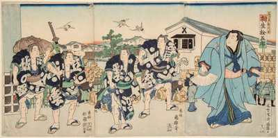 Il lottatore di sumo Aioi da Utagawa Kuniteru