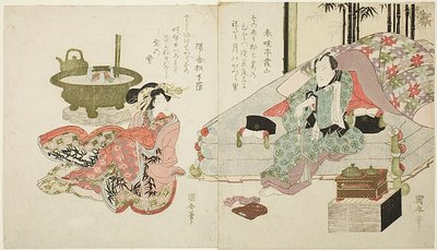 Una coppia in camera da letto da Utagawa Kuniyasu