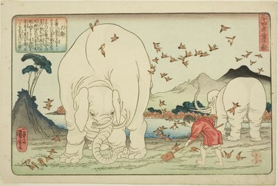 Dashun (Taishun), dalla serie "Ventiquattro Esempi di Pietà Filiale come Specchio per Bambini (Nijushiko doji kagami)" da Utagawa Kuniyoshi