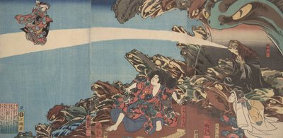 Gama Sennins Animus dalla serie Ibaraki no keshin da Utagawa Kuniyoshi