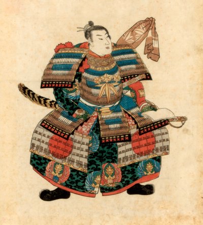 Signore della guerra giapponese Minamoto no Yoritomo, 1845 da Utagawa Kuniyoshi