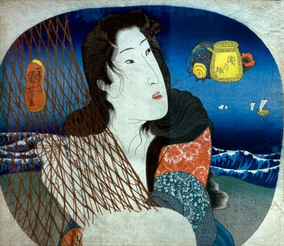 Gioiello della riva del mare (Nagisa no tama), c.1836 da Utagawa Kuniyoshi
