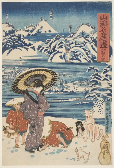 Kaga: Yuki, c.1833 da Utagawa Kuniyoshi
