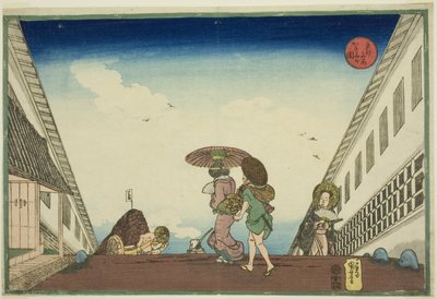 Kasumigaseki, dalla serie "Luoghi famosi nella capitale orientale (Toto meisho)" da Utagawa Kuniyoshi