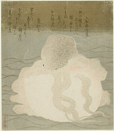 Polpo e conchiglia da Utagawa Kuniyoshi